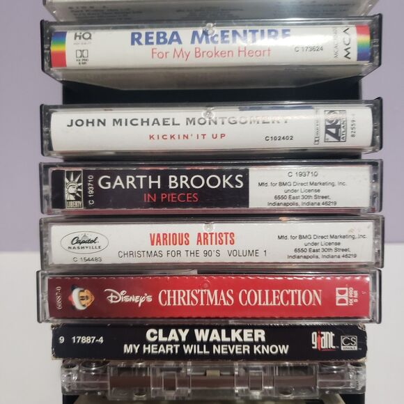 Cassette Tape Vintage Country Classics Lot Of 12 Assorted /w Hard Cover Case - Picture 4 of 11